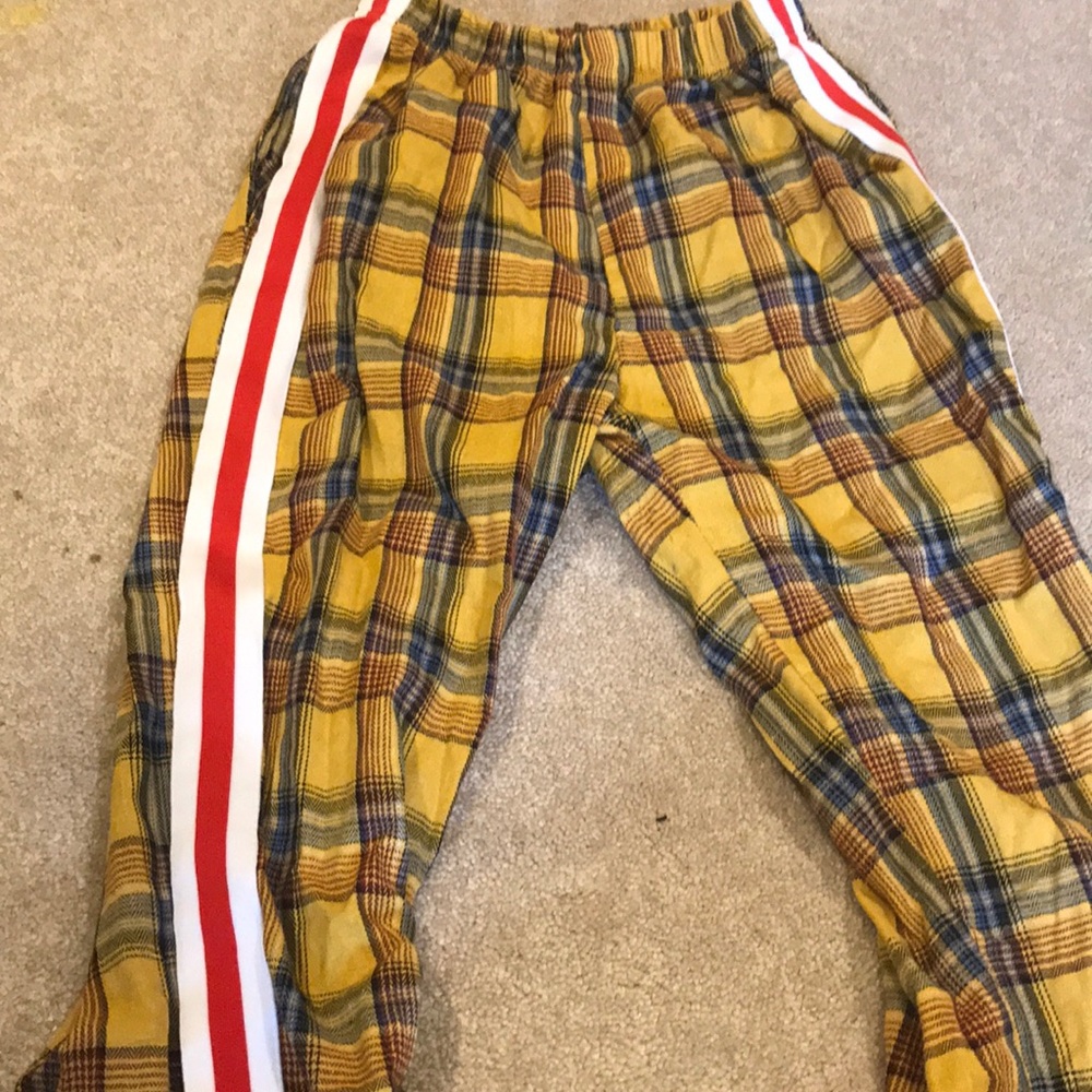 Yellow Plaid pants